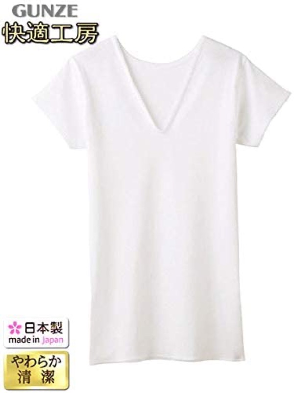 グンゼ　婦人肌着　V型三分袖スリーマーの画像