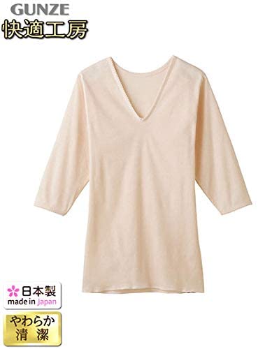 グンゼ　婦人肌着　V型7分袖スリーマーの画像