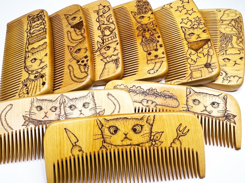 【2022年猫の日企画】焦がし猫櫛～kaeruru～の画像