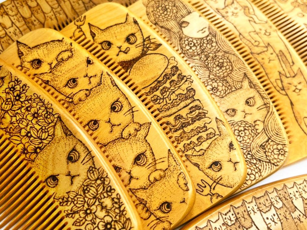 【2024年猫の日企画】焦がし猫櫛～kaeruru～の画像