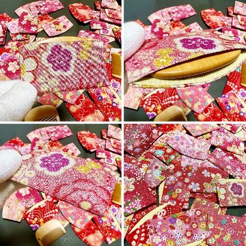 【本つげ櫛】花櫛（小花）の画像