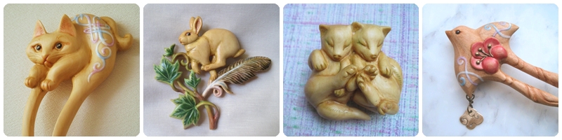 木彫り作家てのりによる彫刻制作風景