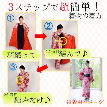 【日本製】 衿なし高級着物（小袖）夏紬風 [N107][Lサイズ]着物単品画像