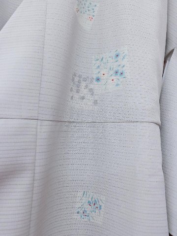 【日本製】（衿なし）高級夏着物 絽 [N042][STサイズ]着物単品画像