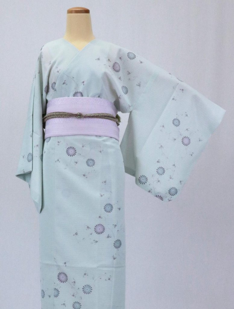 【日本製】（衿なし）高級夏着物 絽 [N049][STサイズ]着物単品の画像