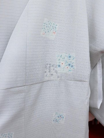 【日本製】（衿なし）高級夏着物 絽 [N061][Mサイズ]着物単品画像