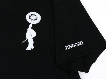 特価！オリジナル刺繍Tシャツ 【侍】 黒の画像