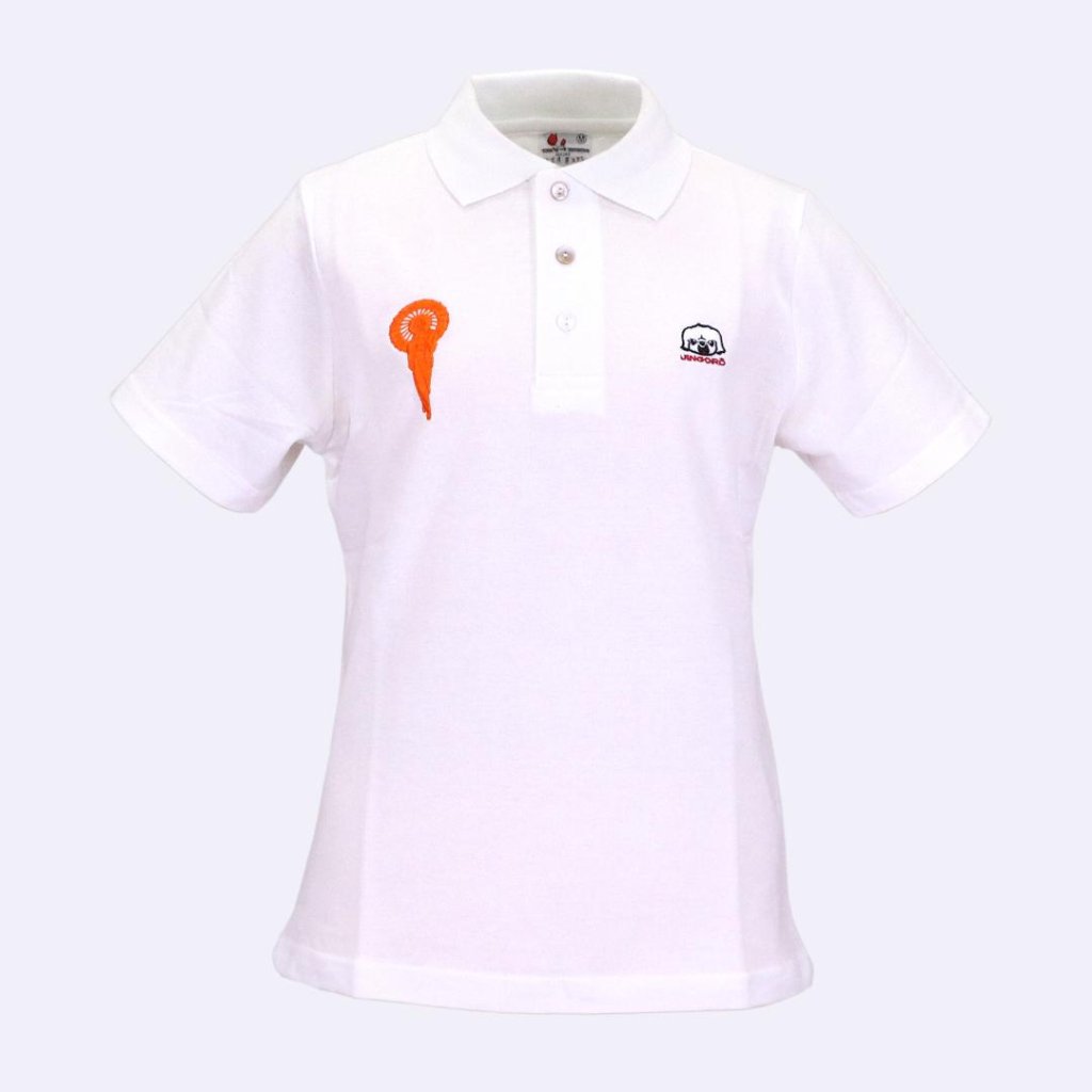 レディースポロシャツ【刺繍】 白の画像