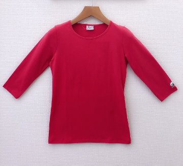 Tシャツ（七分袖／赤）【伸縮性＆着心地抜群】画像