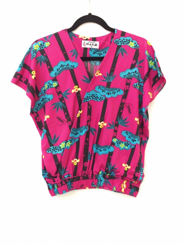 和柄セットアップ（トップス）1-D（ピンク）の画像