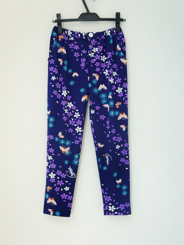 和柄セットアップ（パンツ）2-A（紺）の画像