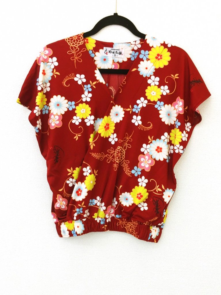 和柄セットアップ（トップス）2-D（エンジ）の画像