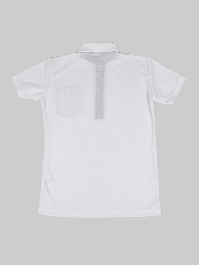 [レディース] 和柄ポロシャツ Ｓサイズ 白 画像