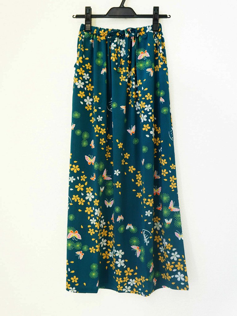 和柄セットアップ（スカート）2-B（緑）の画像