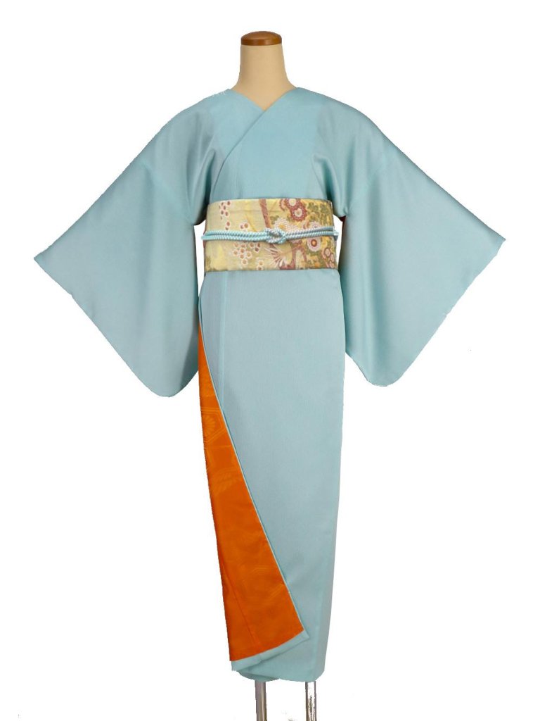 振袖 無地 辛子色 色味の良い 紋無し 正絹 U-3644 6448b5948fdca_low.jpg