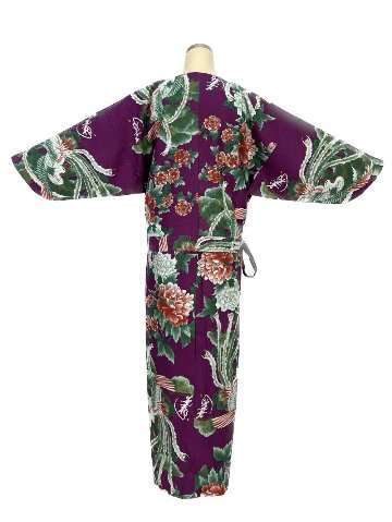 二部式着物(ゴムスカート) 袷 鳳凰 紫画像