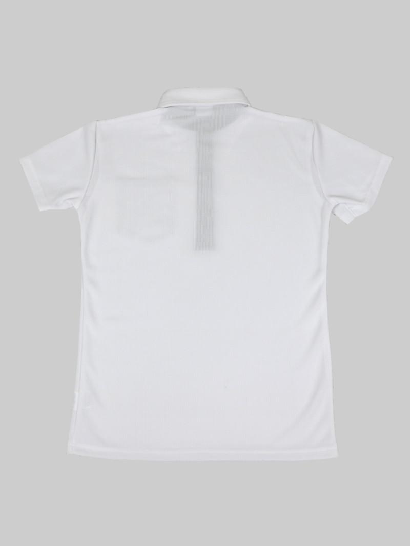 [レディース] 和柄ポロシャツ Mサイズ 白 画像