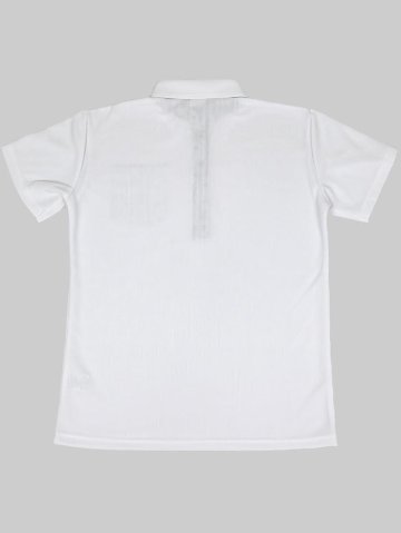 [レディース] 和柄ポロシャツ Lサイズ 白 画像