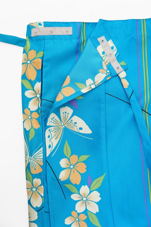 和柄巻きスカート [さくら蝶]ターコイズ画像