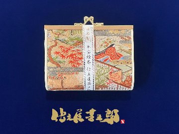 【日本製】 がま口財布（中）平安絵巻画像