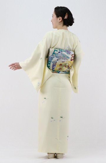 衿なし着物(お太鼓帯付) [福寿梅 はちみつ 2-D] ※着物単品 19,800円画像