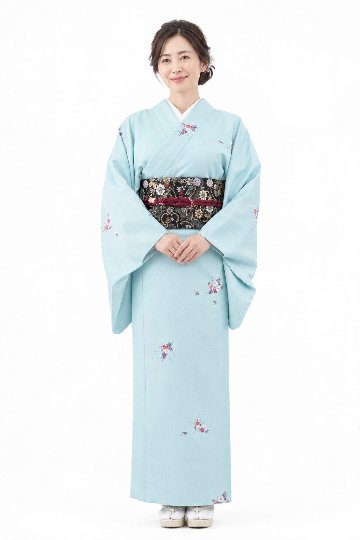 衿付き着物(お太鼓帯付)  [ご縁華 びゃくぐん 1-C] ※着物単品 23,100円の画像