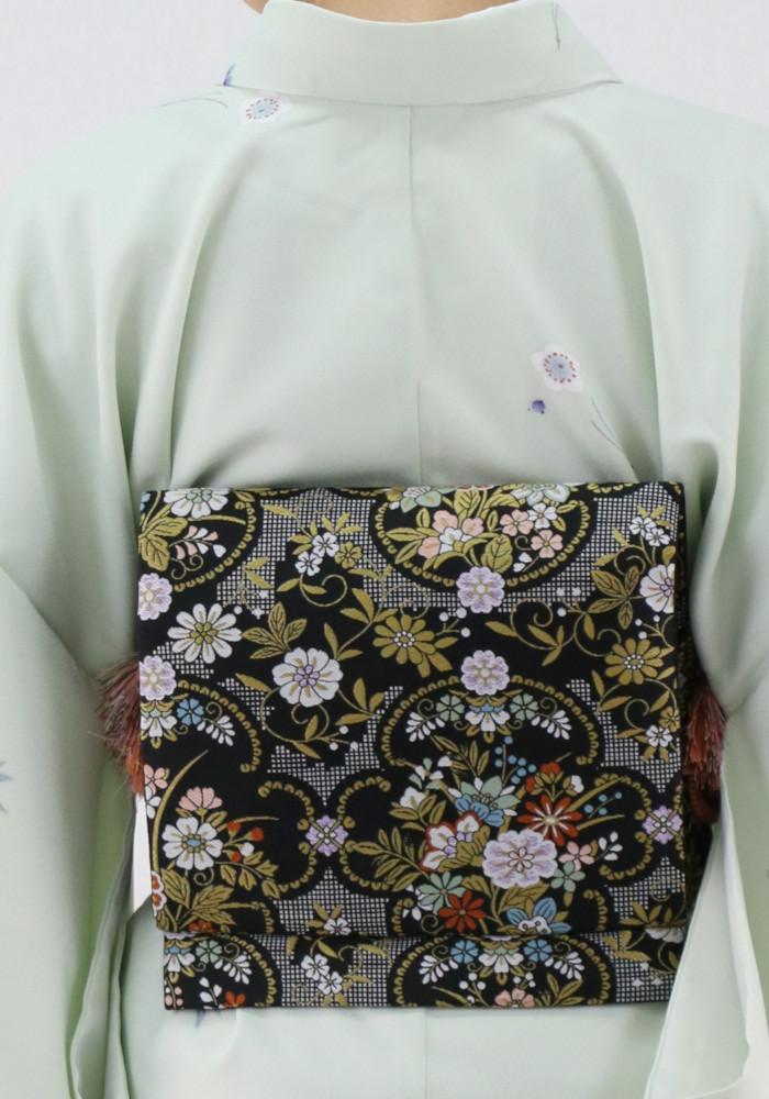 衿付き着物(お太鼓帯付)  [福寿梅 白緑 2-C] ※着物単品 12,000円画像