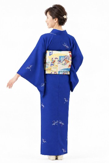 衿付き着物(お太鼓帯付)  [錦舞鶴 瑠璃 4-C] ※着物単品 23,100円の画像