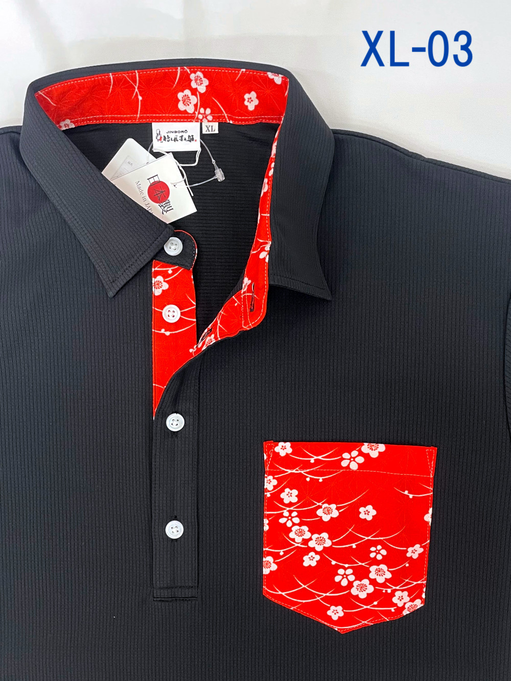 8YARDS ポロシャツ 黒/赤　XL 8YARDS ポロシャツ XL 黒と赤