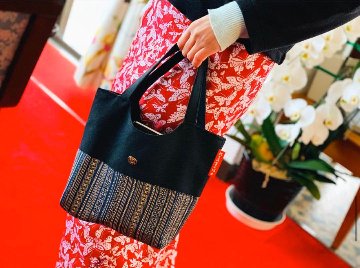 【日本製】おしゃれ和柄トート(印伝)［04］の画像