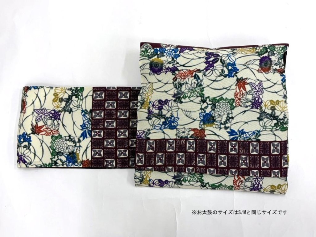 【日本製】正絹お太鼓帯 Lサイズ［42］の画像