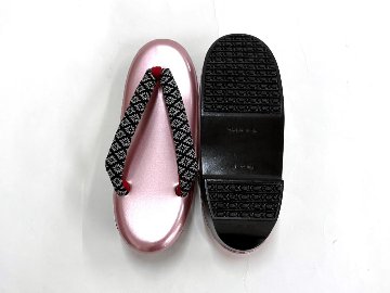  オリジナル印伝鼻緒草履 ピンク  Fサイズの画像