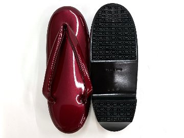 ウレタン草履 赤  (F) 23.0~23.5cm ②の画像