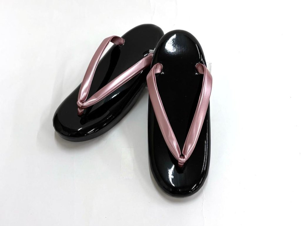 ウレタン草履 黒ソール（ピンク）  (F) 23.0~23.5cm ⑥の画像