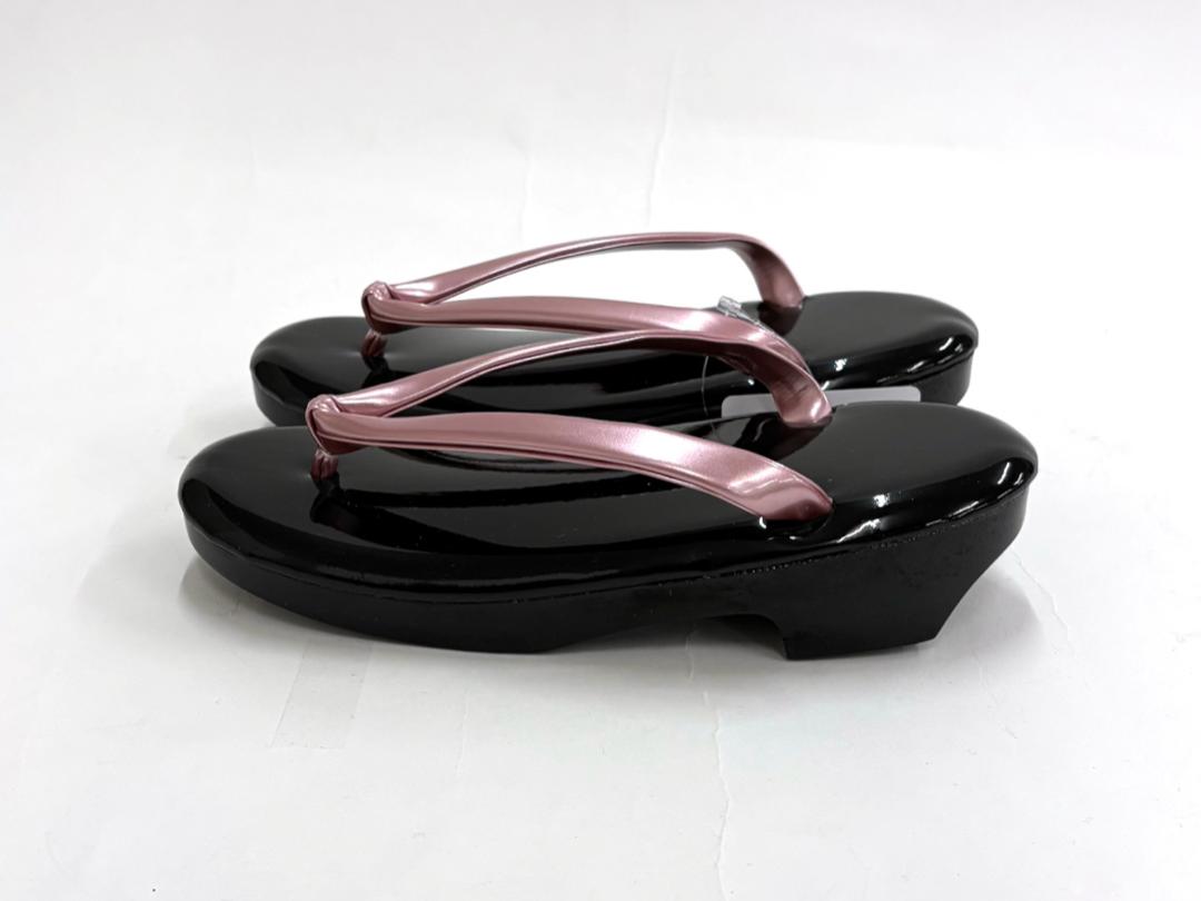 ウレタン草履 黒ソール（ピンク）  (F) 23.0~23.5cm ⑥の画像