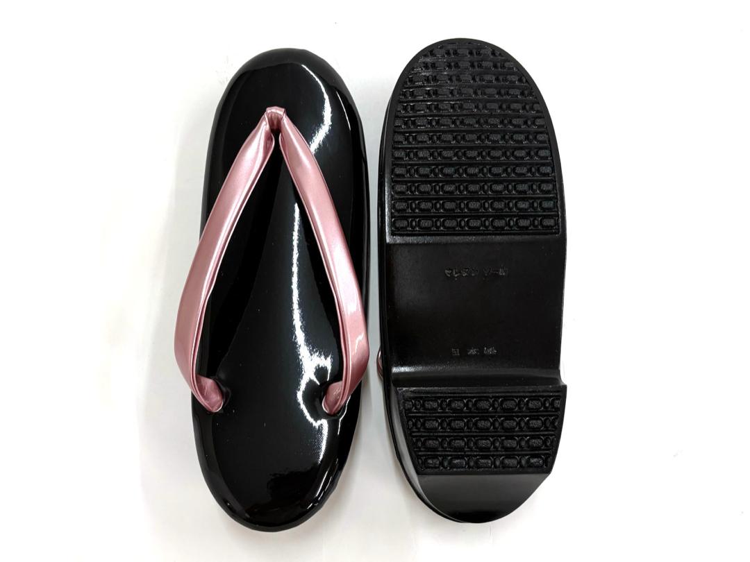 ウレタン草履 黒ソール（ピンク）  (F) 23.0~23.5cm ⑥の画像