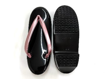 ウレタン草履 黒ソール（ピンク）  (F) 23.0~23.5cm ⑥の画像