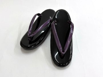 ウレタン草履 黒ソール (紫)  (F) 23.0~23.5cm ⑤の画像