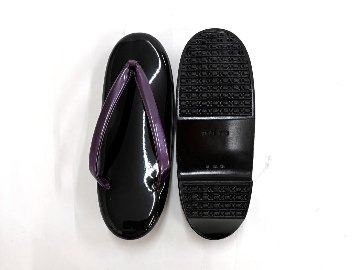 ウレタン草履 黒ソール (紫)  (F) 23.0~23.5cm ⑤の画像