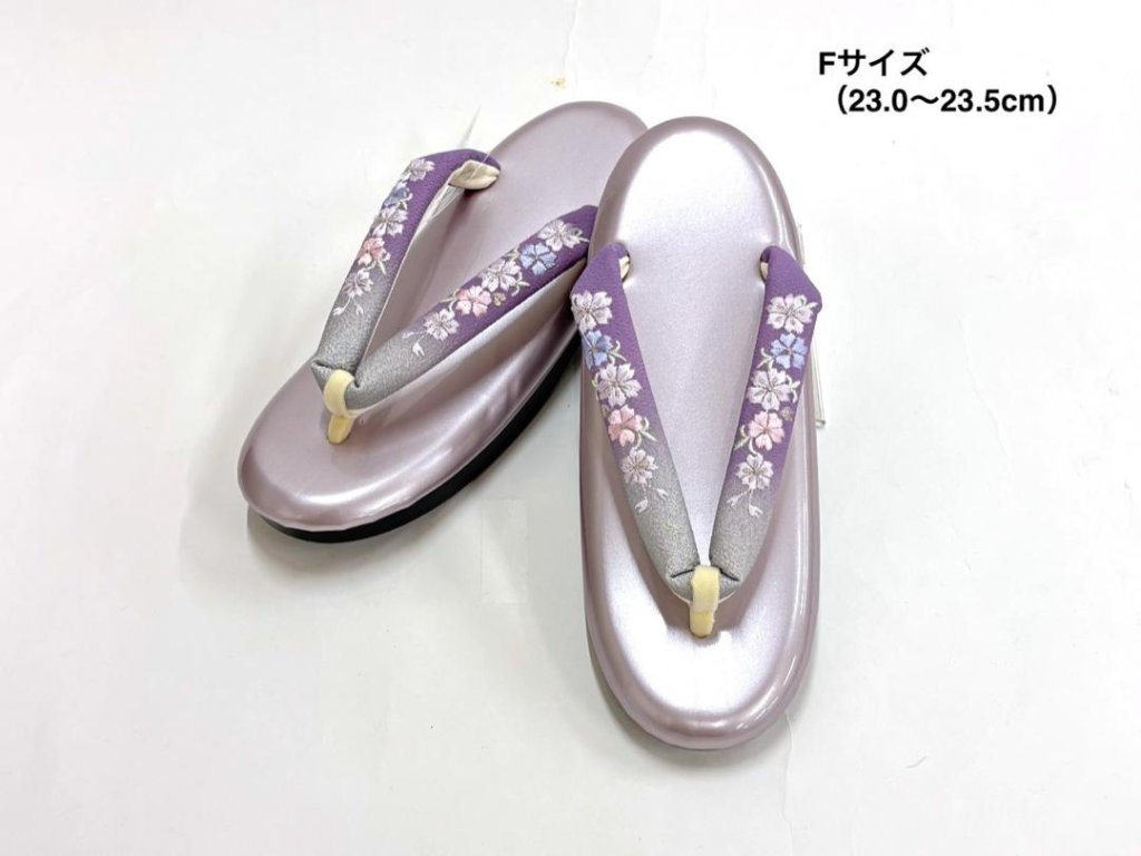 ウレタン草履（刺繍）[21]  Fサイズ 23.0~23.5cm の画像