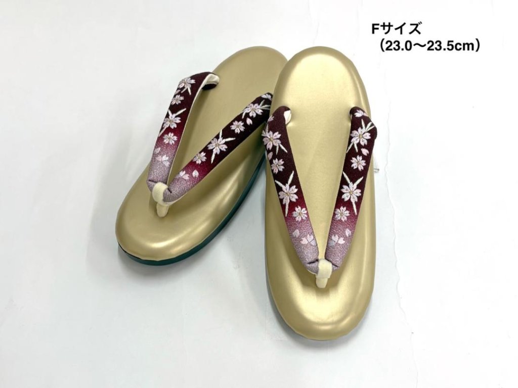 ウレタン草履（刺繍）[23]  Fサイズ 23.0~23.5cm の画像