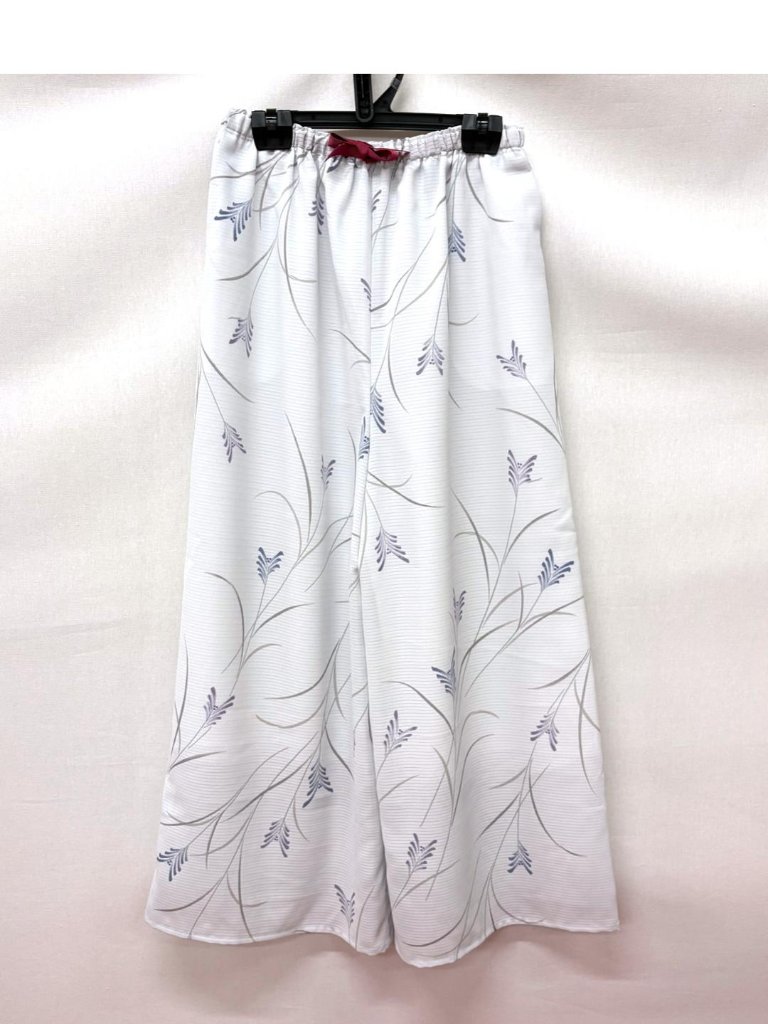 夏用（絽）和柄ワイドパンツ サイズL   [60]の画像