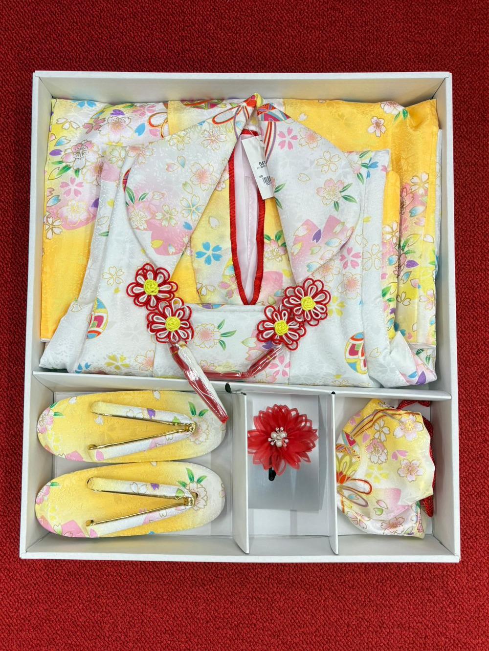 子どもきもの 被布6点セット／3歳用 （女の子）【25】の画像