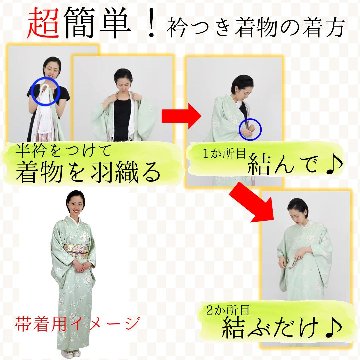 【日本製】付下げ (衿付) Mサイズ T-05の画像