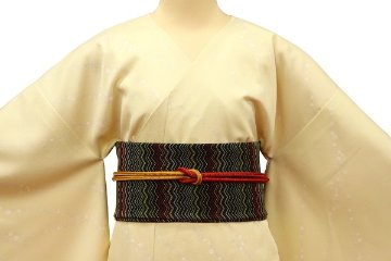 【日本製】正絹おしゃれリボン帯[１9] 画像