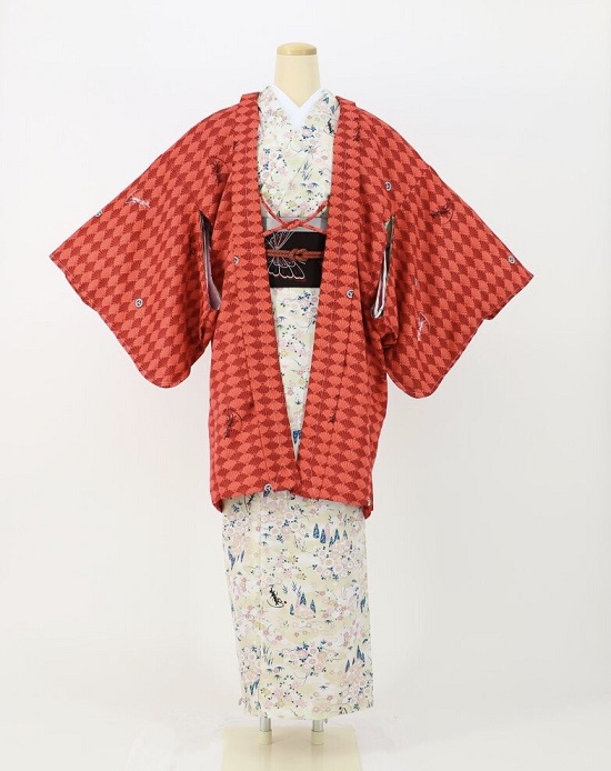 琴音羽織〜ことねはおり〜 菊紋 赤の画像