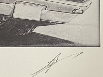 ケンメリ 2ドア GTR リア 【鉛筆画】 A4サイズ 画像