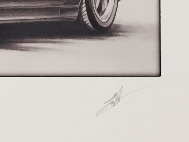 トヨタ スープラ A70 【鉛筆画】イラスト A4サイズ 額入り画像