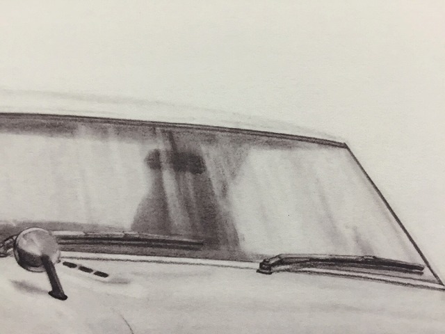 セリカ GTV クーペ 【鉛筆画】イラスト A4サイズ 額入り画像