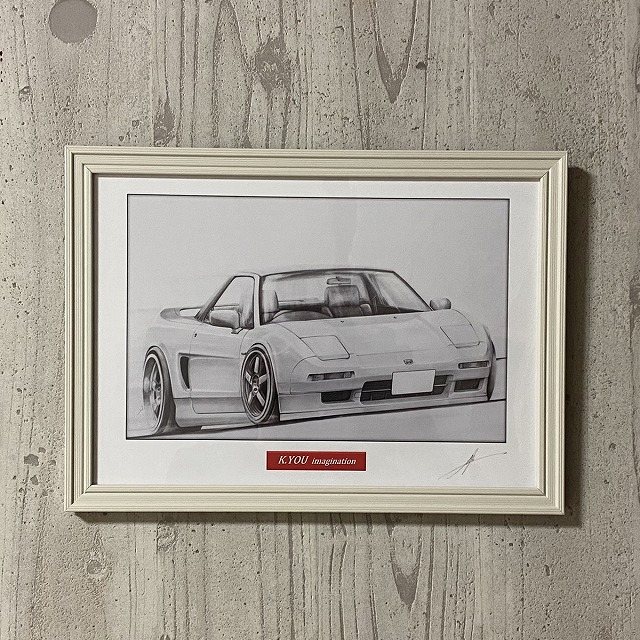 NC-361 ARTA NSX/F-1限定版画 直筆サイン額装●作家平右ヱ門 NC-361 ARTA HONDA NSX Concept-GT/F-1 限定版画 直筆サイン有